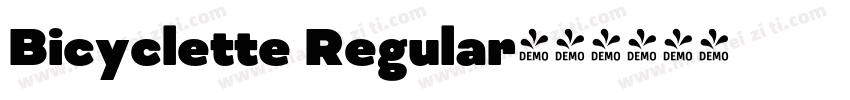 Bicyclette Regular字体转换